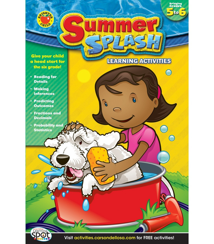 Summer Educational Activities
 Summer Splash Grade 5 6