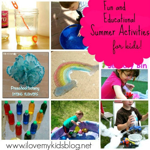 Summer Educational Activities
 Fun and Educational Activities for kids What to do with