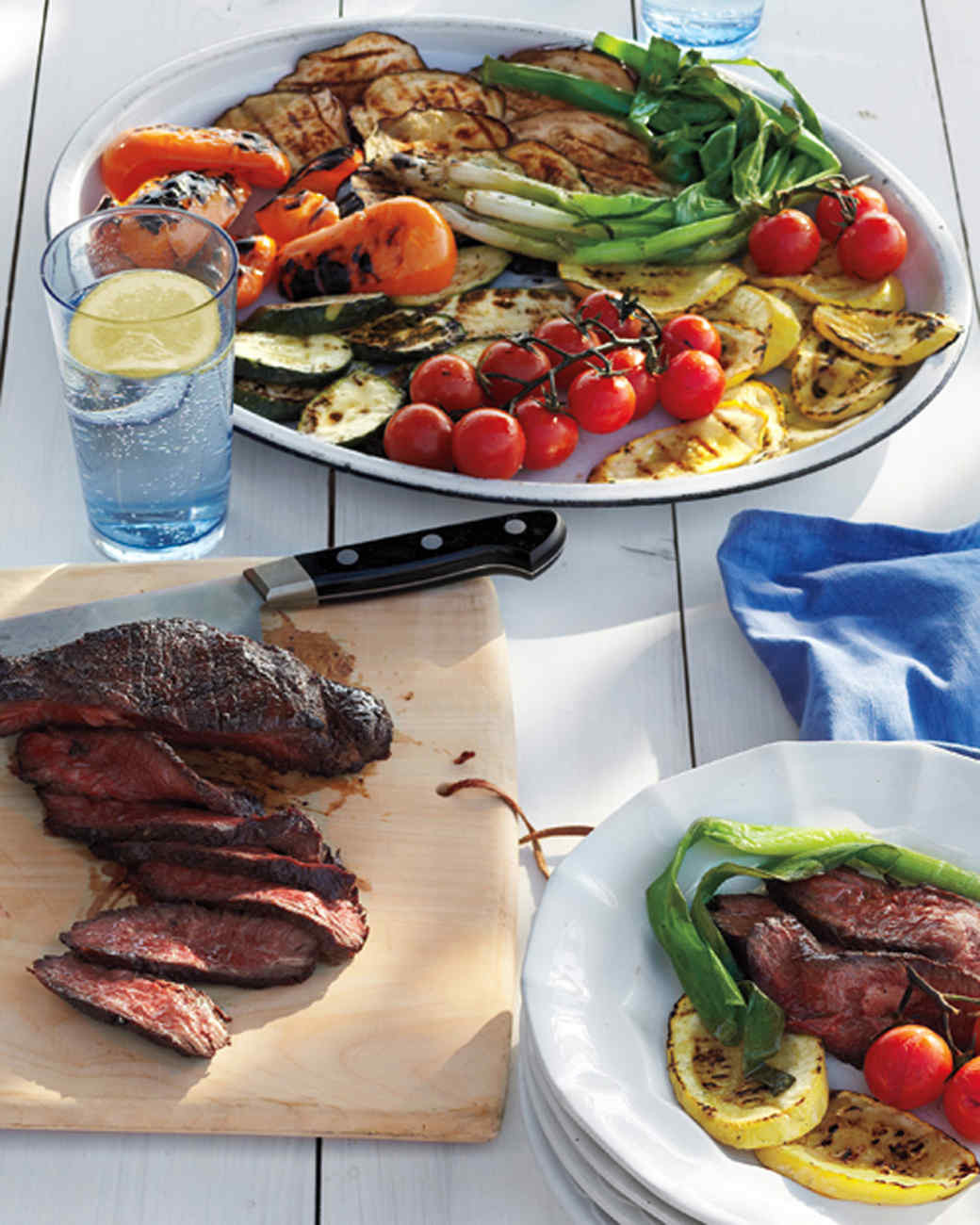 Summer Grill Dinner Ideas
 Grilled Steak and Summer Ve able Salad Recipe