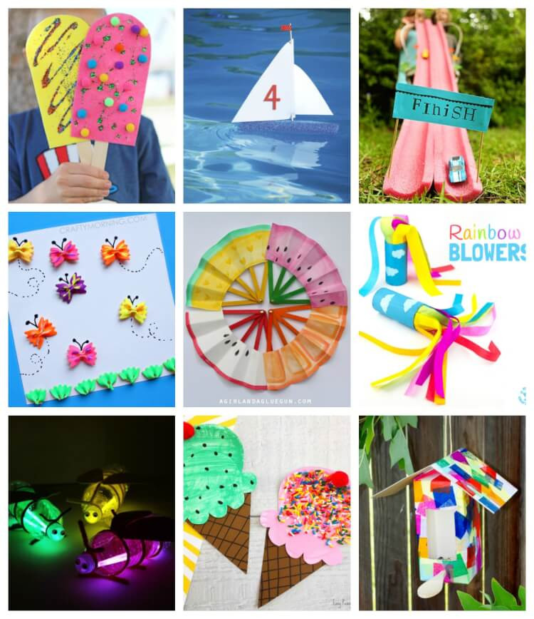 Summer Projects Ideas
 Easy Summer Kids Crafts That Anyone Can Make Happiness