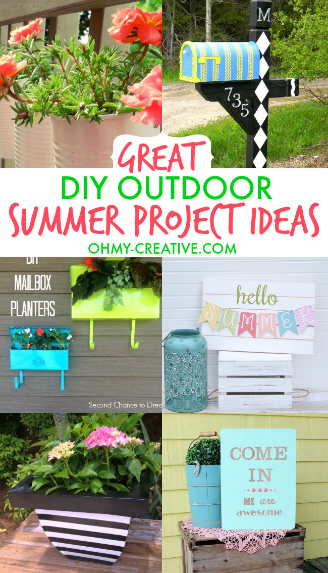 Summer Projects Ideas
 Great DIY Outdoor Summer Project Ideas Oh My Creative