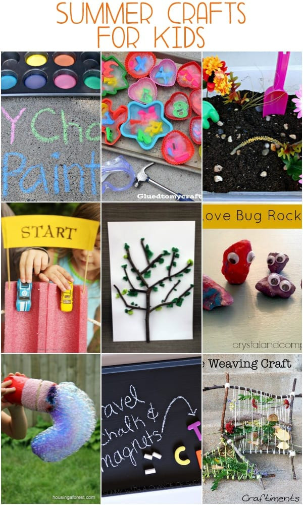 Summer Projects Ideas
 Easy Summer Crafts for Kids mom makes dinner