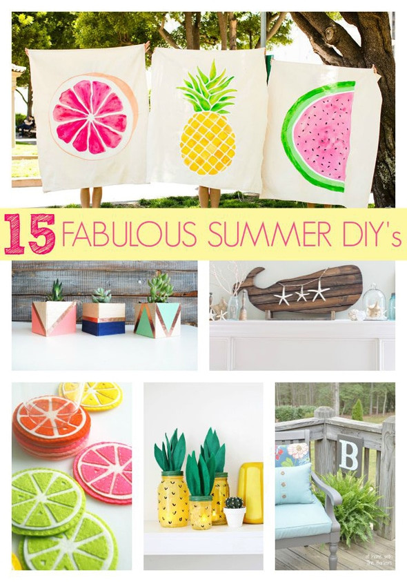 Summer Projects Ideas
 15 Fabulous Summer DIY Projects Pretty My Party