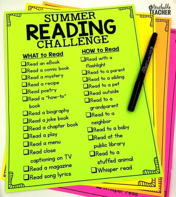 Summer Reading Challenge Ideas
 End of the Year Gifts that Promote Learning Just Reed & Play