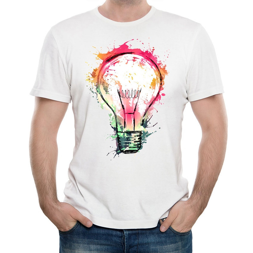 Summer Shirt Ideas
 2018 new summer fashion Men T shirt Splash Ideas art T