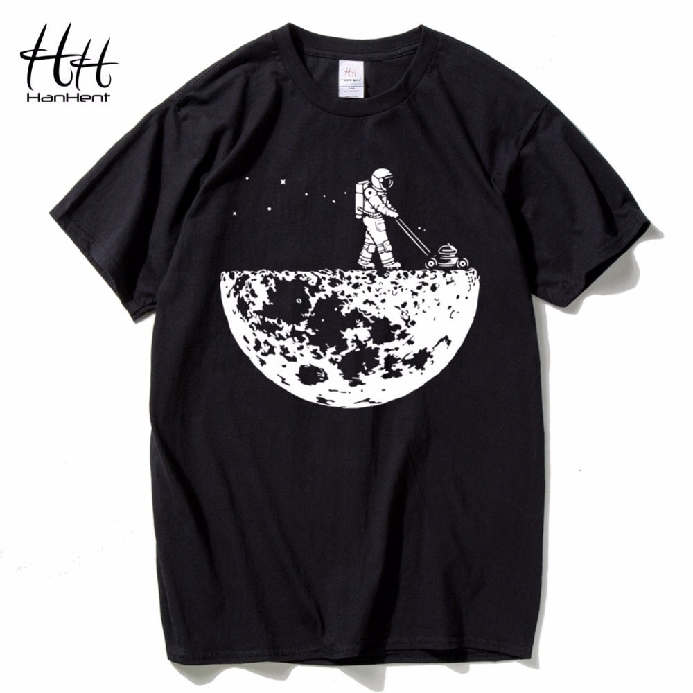 Summer T Shirt Design
 HanHent Develop The Moon T shirts Men s Creative Design