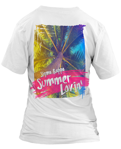 Summer T Shirt Design
 1069 Sigma Kappa Summer T shirt
