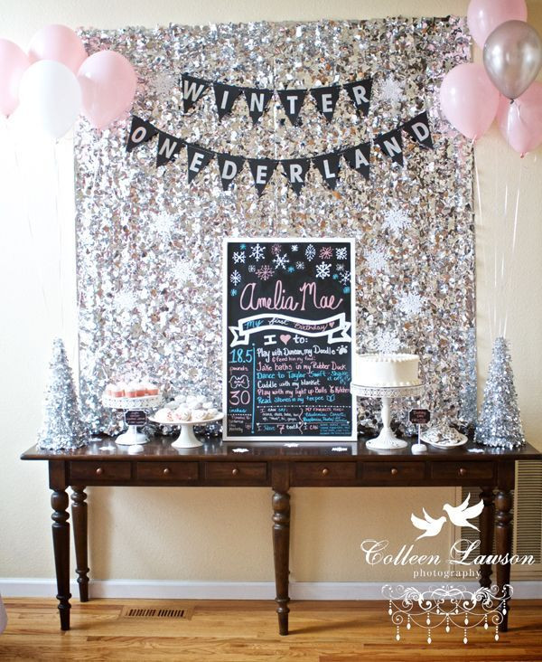 Teenage Birthday Party Ideas In Winter
 A Winter ederland First Birthday Party reader style
