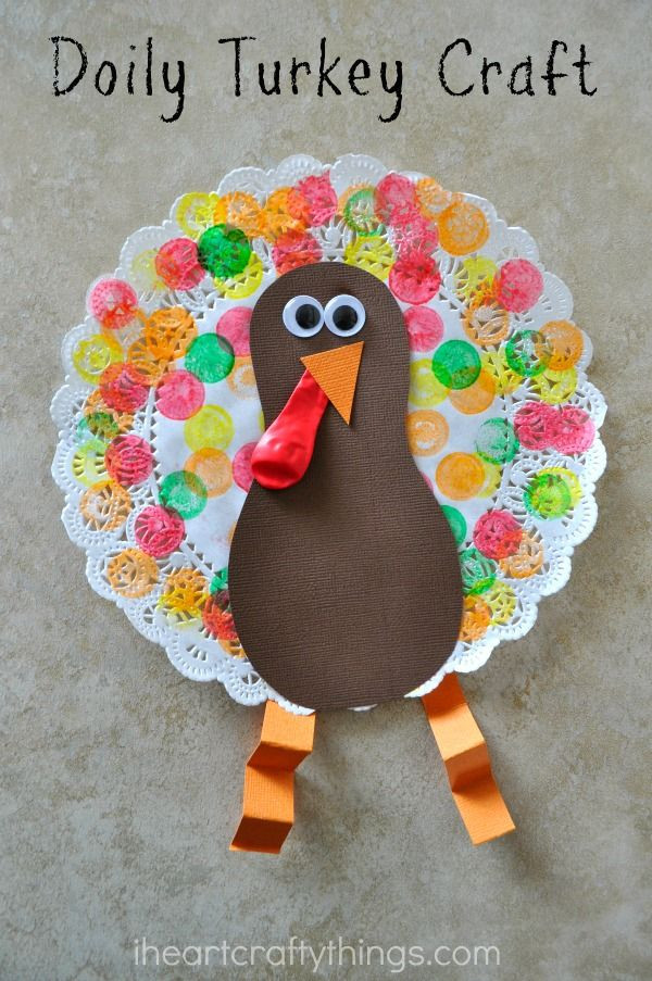 Thanksgiving Craft Ideas For Preschoolers
 Doily Turkey Craft for Kids