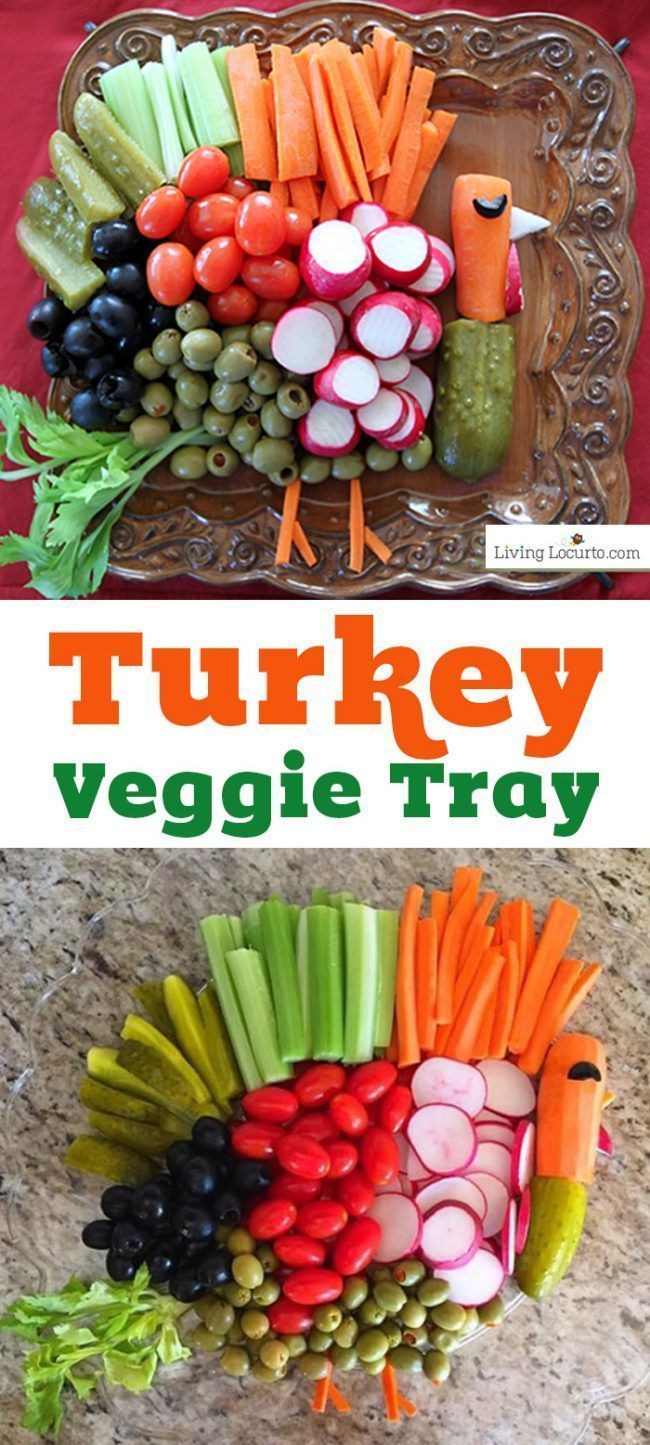 Thanksgiving Party Food
 How to make a Turkey Ve able Tray for Thanksgiving