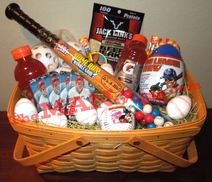 Themed Easter Basket Ideas
 Best 25 Baseball t basket ideas on Pinterest