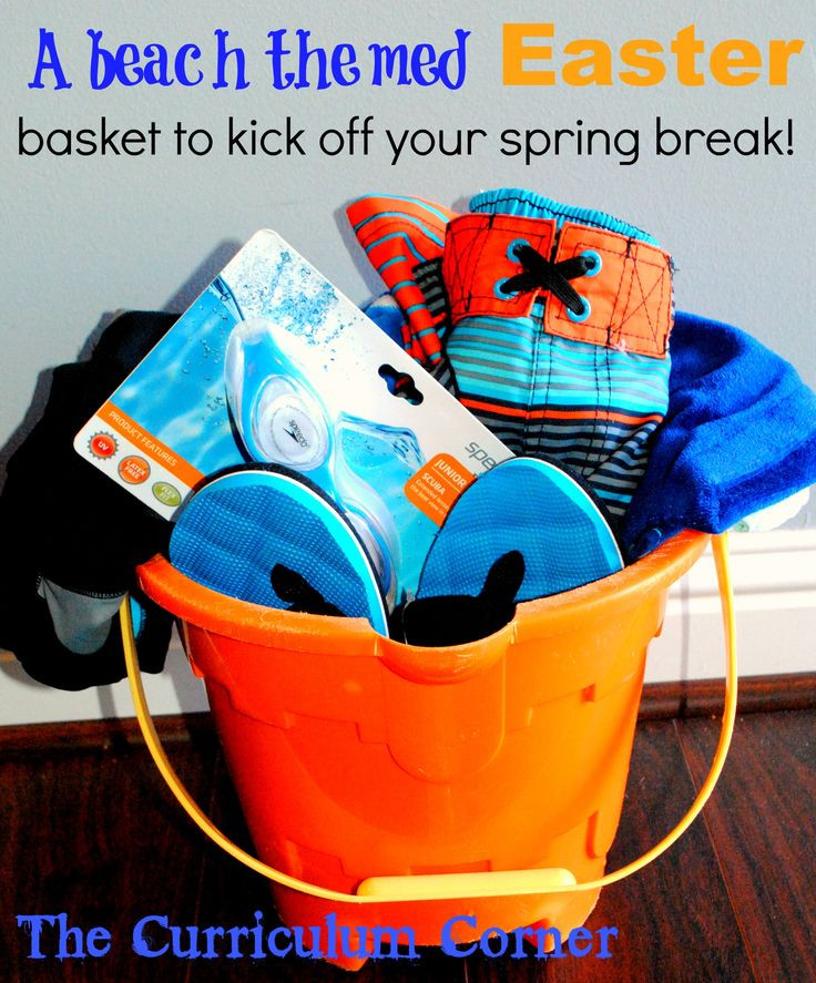 Themed Easter Basket Ideas
 A beach themed Easter basket to kick off your spring break
