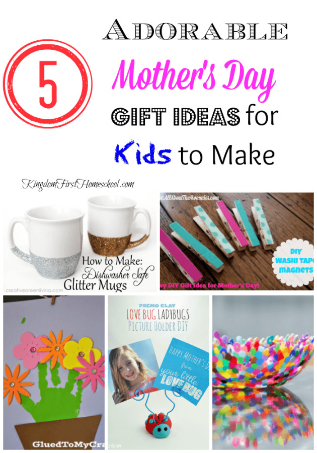 Toddler Mothers Day Gifts
 5 Adorable Mother s Day Gift Ideas for Kids to Make