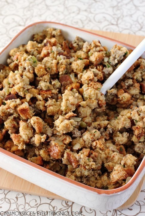 Traditional Thanksgiving Dressing Recipe
 Homestyle Sausage Stuffing