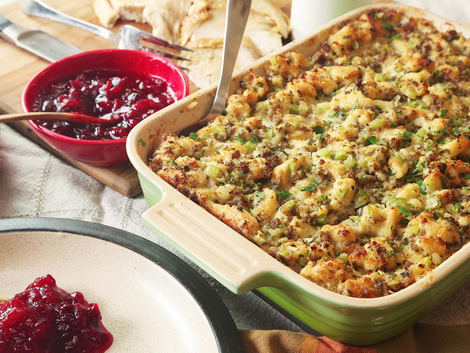 Traditional Thanksgiving Dressing Recipe
 Classic Sage and Sausage Stuffing Dressing Recipe