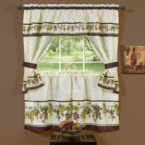 Tuscany Kitchen Curtains Fresh Tuscany 5 Piece Swag Tier Cottage Kitchen Window Curtain Set Of Tuscany Kitchen Curtains 