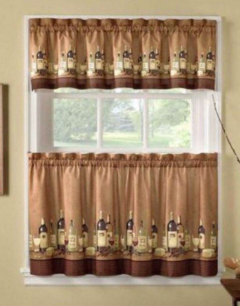 Tuscany Kitchen Curtains Inspirational Wines Wine Bottles Tuscany 36l Tiers Valance Kitchen Of Tuscany Kitchen Curtains 