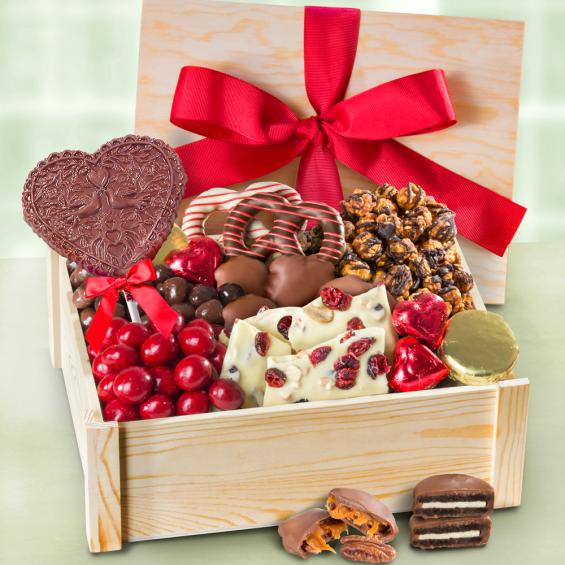 Valentines Day Chocolate Gift
 Deluxe Valentine Chocolate Gift Crate AC2025V A Gift