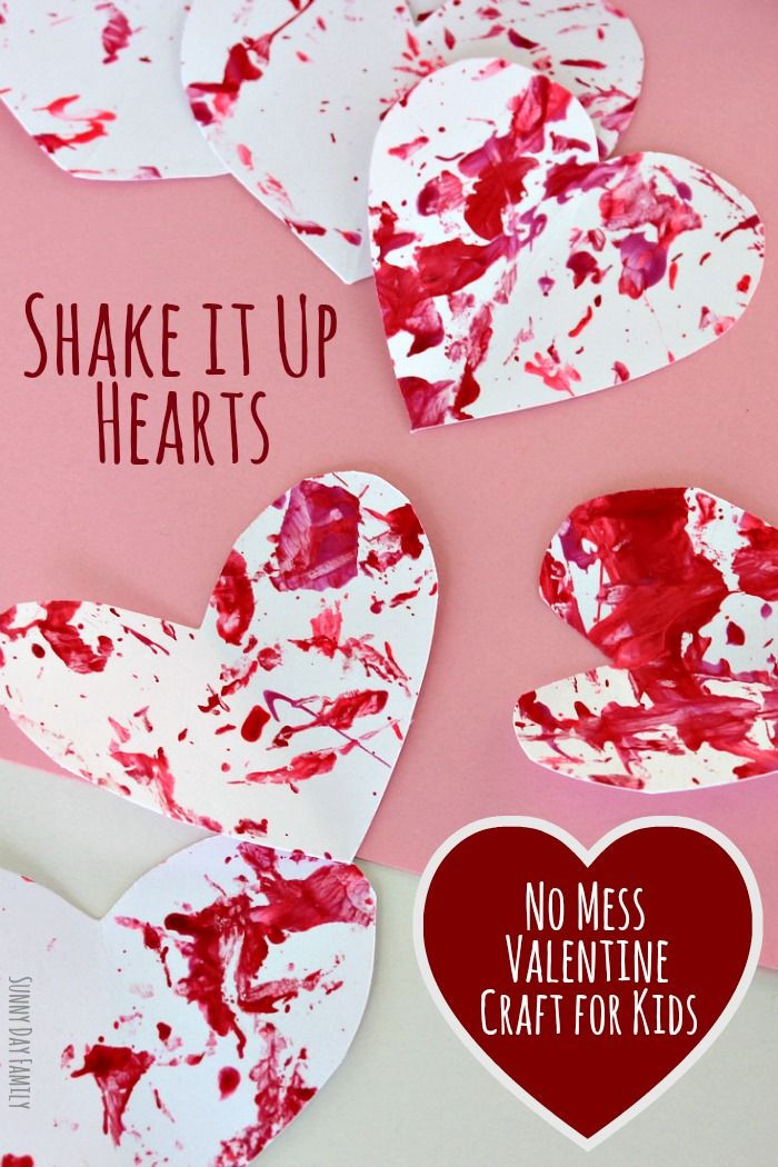 Valentines Day Craft For Preschoolers
 Shake It Up Hearts No Mess Valentine Craft for