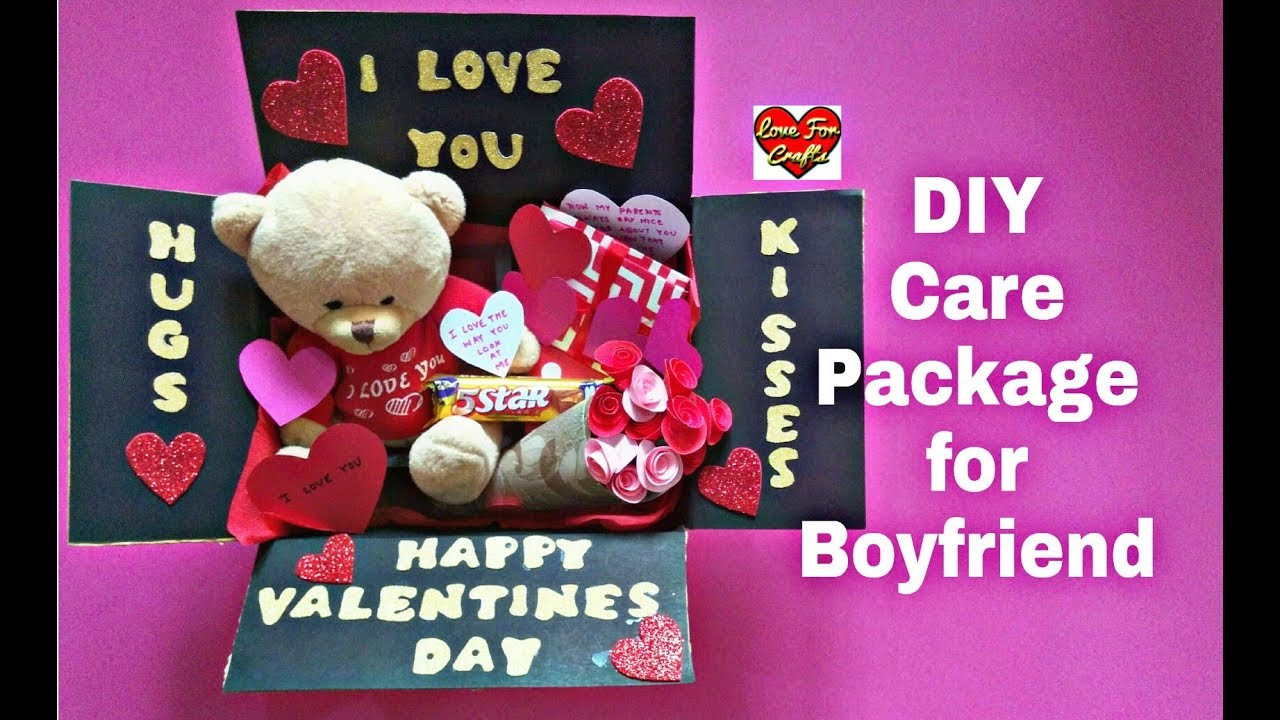 Valentines Day Gift Idea
 DIY Care Package for Boyfriend