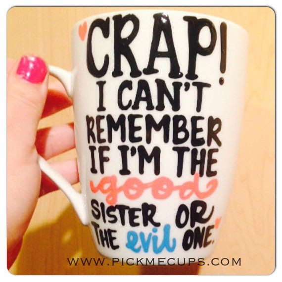 Valentines Day Gifts For Sister
 sister mug good sister evil sister funny valentines by