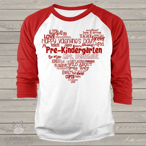 Valentines Day Shirt Ideas
 teacher shirt Valentine s day teacher shirt heart teacher