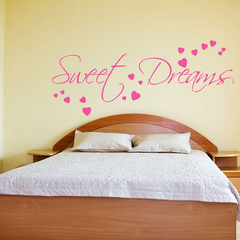Wall Decals Quotes For Bedroom
 SWEET DREAMS WALL STICKER ART DECALS QUOTES BEDROOM W43