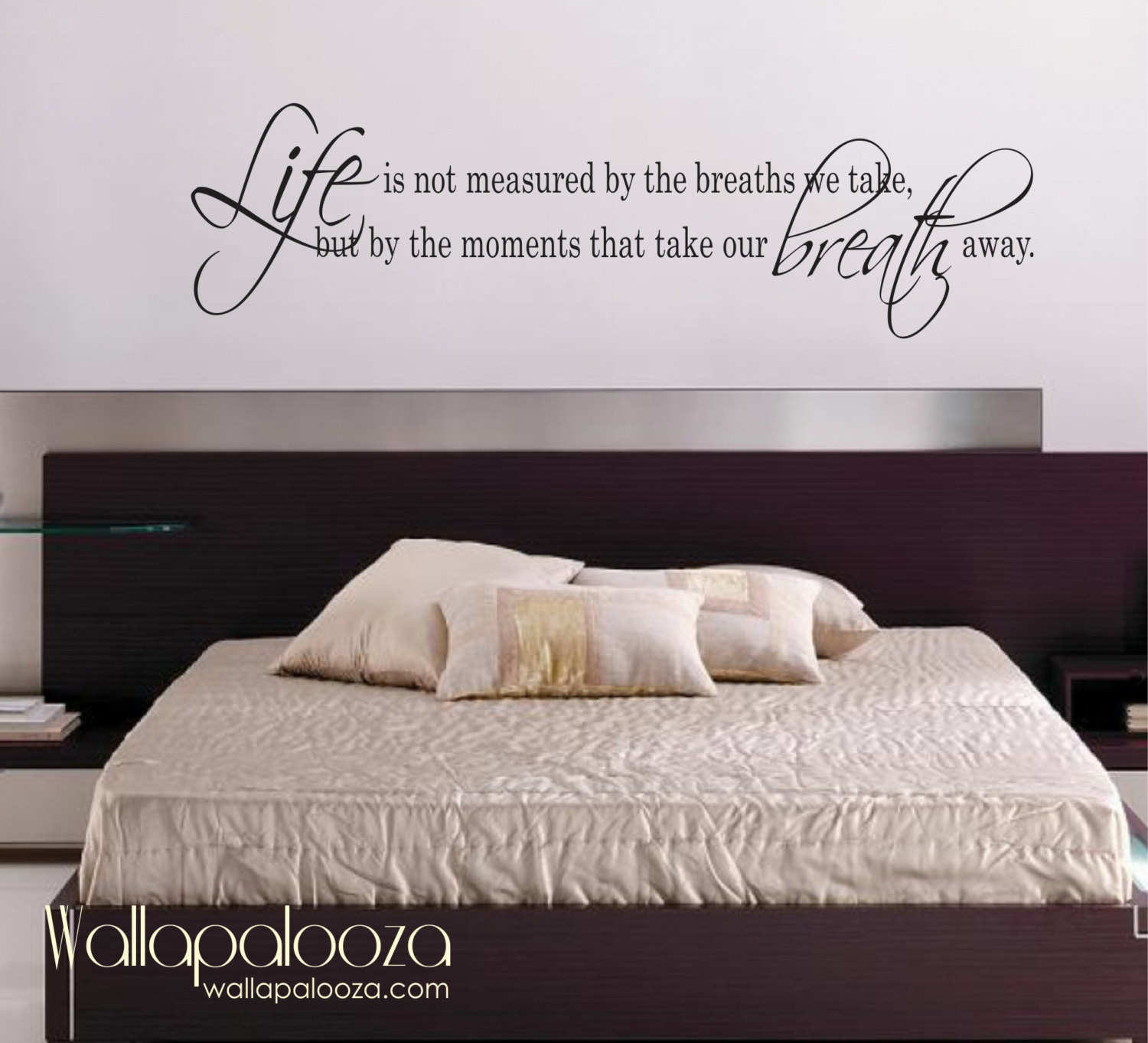 Wall Decals Quotes For Bedroom
 Life Is Not measured wall decal love wall decal bedroom