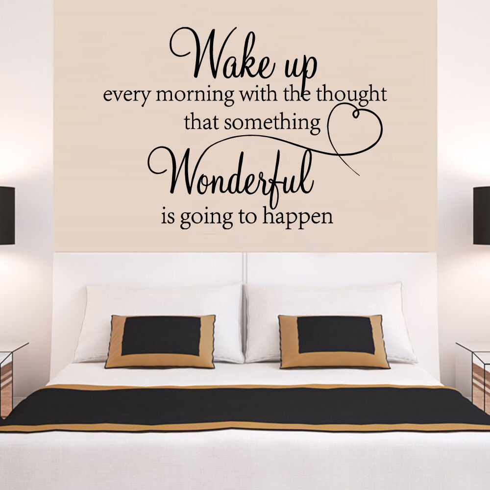 Wall Decals Quotes For Bedroom
 heart family Wonderful bedroom Quote Wall Stickers Art