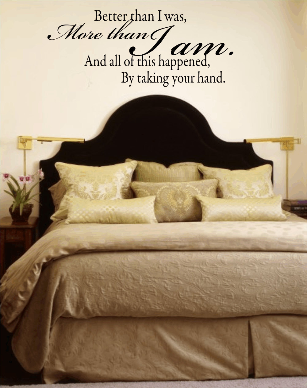 Wall Decals Quotes For Bedroom
 Wall Decal Quote Better Than I Was More than I Am by wallartsy