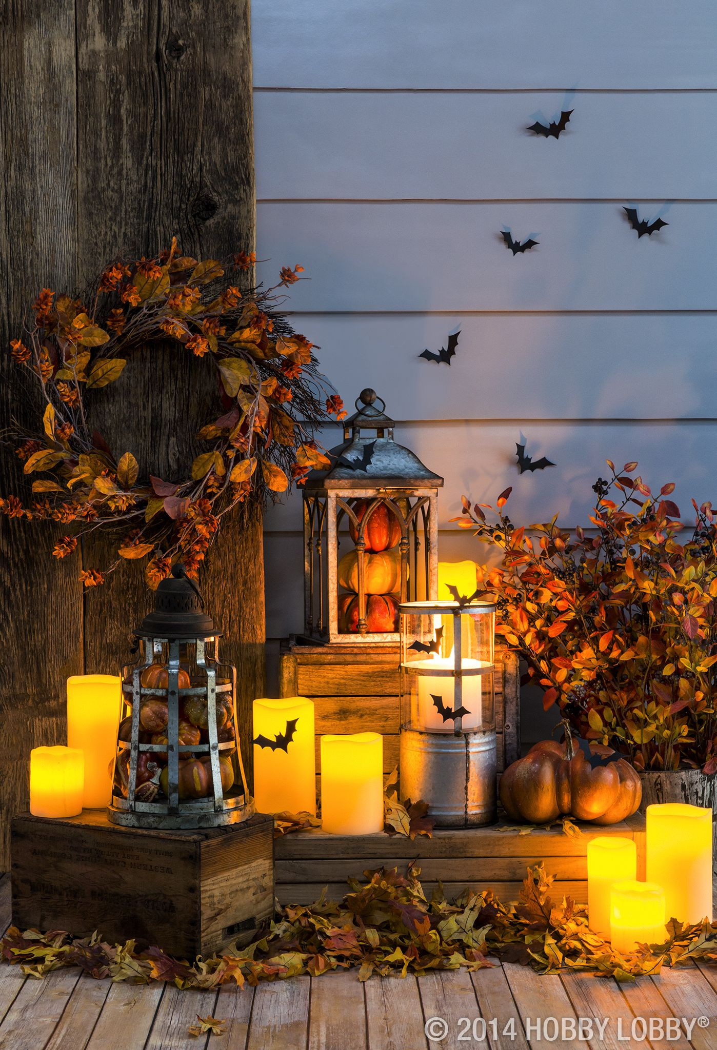 When To Put Up Fall Decor
 Light up your front porch with fall festive lanterns
