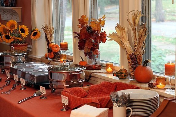 When To Put Up Fall Decor
 Love the buffet set up I would like it this way except