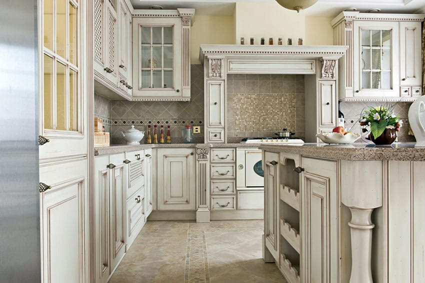 White Antique Kitchen Cabinet
 Antique White Kitchen Cabinets Design s Designing