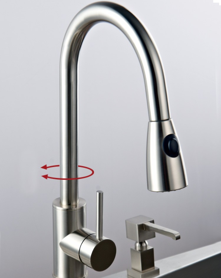 White Pull Down Kitchen Faucet
 Pull down faucet kitchen pull out kitchen faucet white
