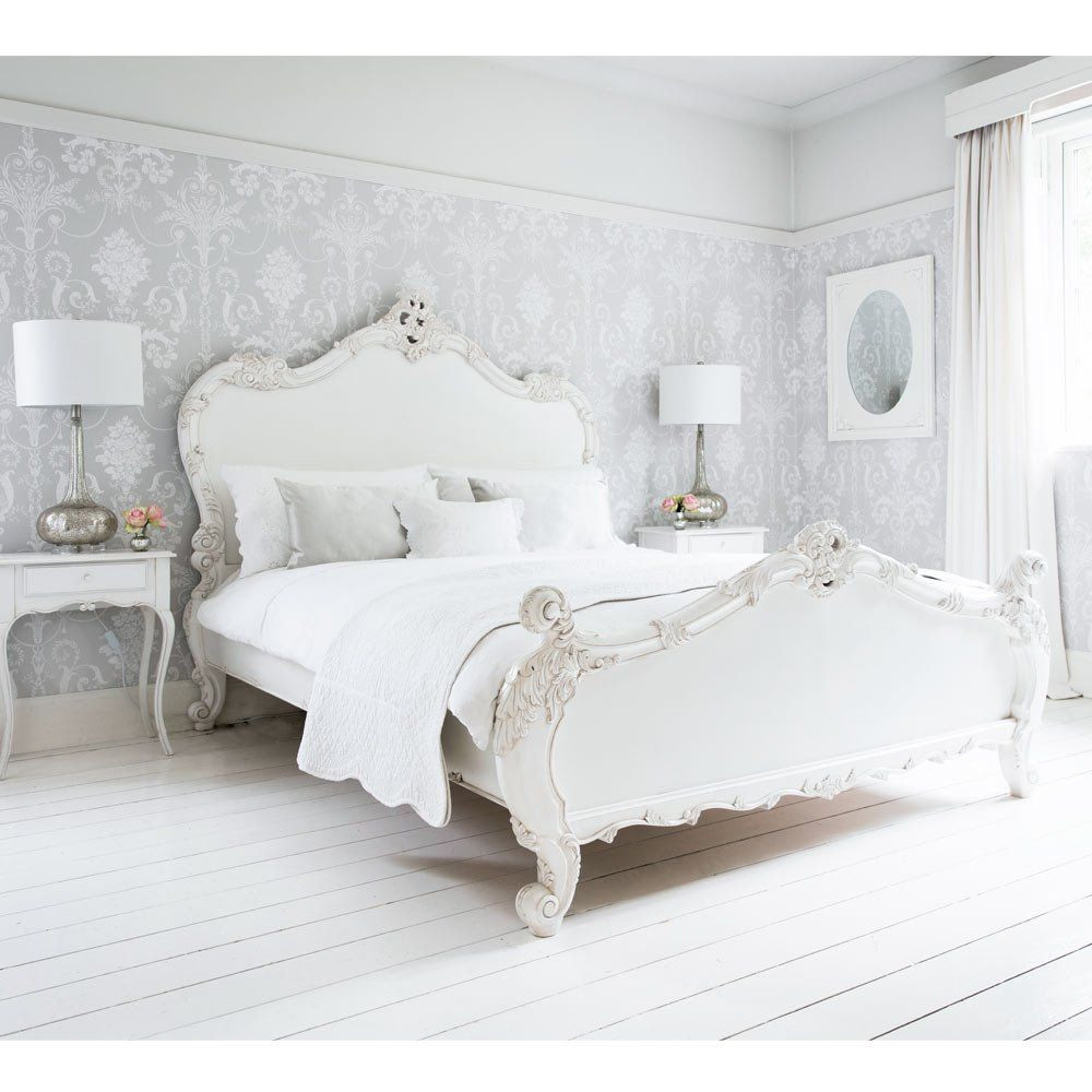 White Shabby Chic Bedroom Furniture
 Provencal Sassy White French Bed in 2019