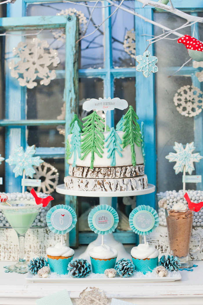 Winter Birthday Party
 Our Whimsical Winter Wonderland Party Anders Ruff Custom
