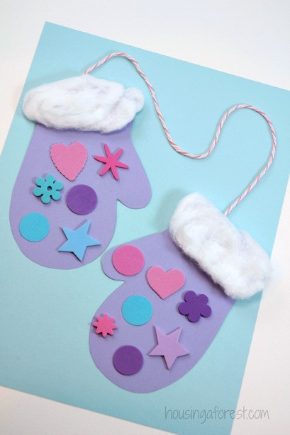 Winter Crafts Ideas For Preschoolers
 Winter Mitten Craft for Preschoolers