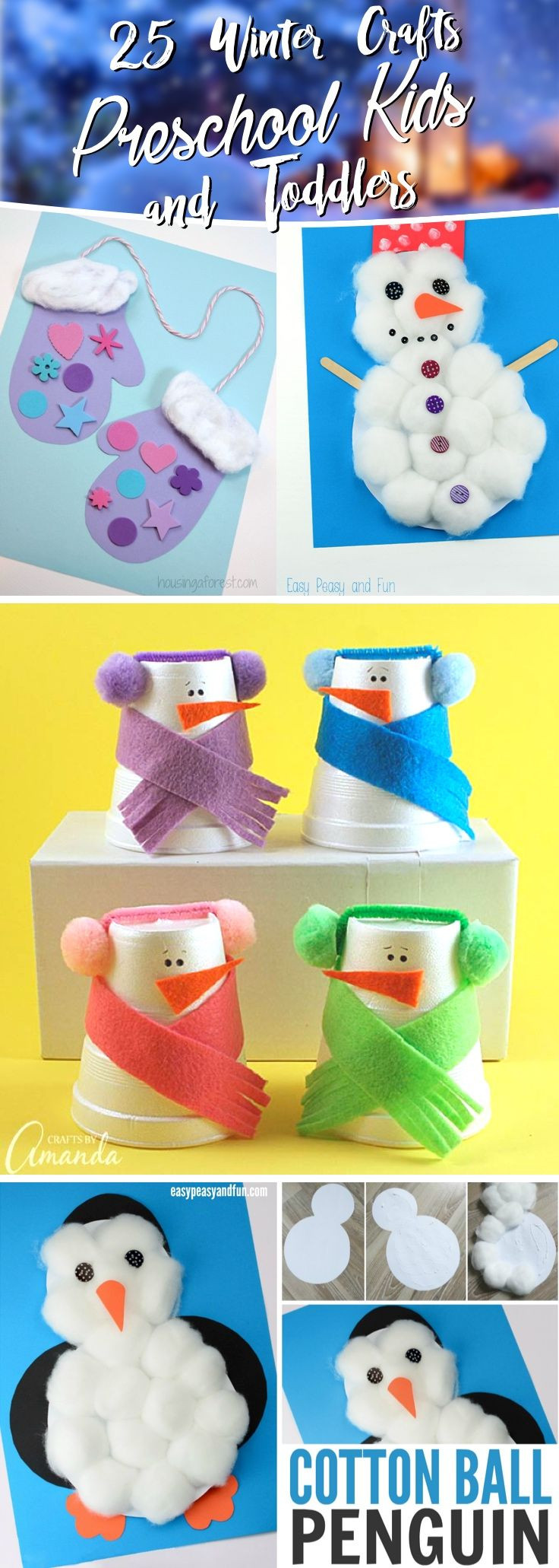 Winter Crafts Ideas For Preschoolers
 25 Winter Crafts Preschool Kids and Toddlers Are Going To