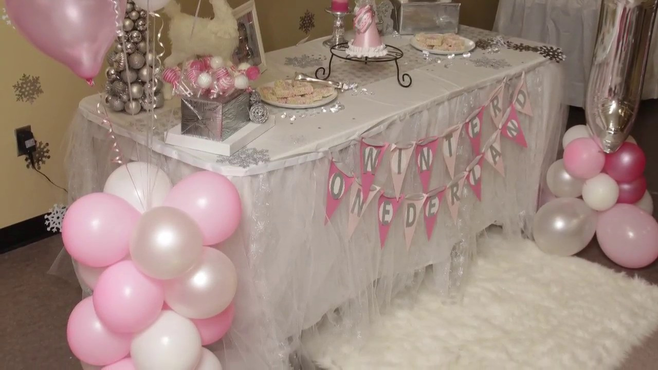 Winter Onederland Party Supplies
 Winter ONEderland Birthday ideas Mariah s 1st Birthday