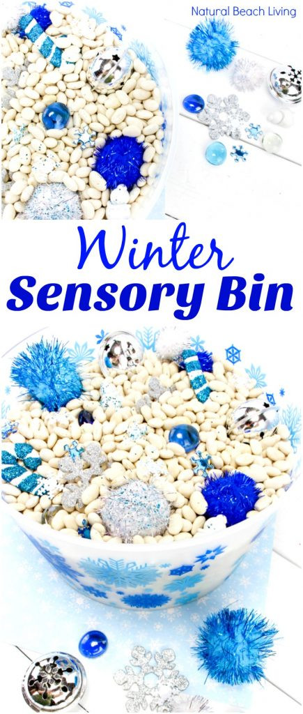 Winter Sensory Table Ideas
 Easy Winter Sensory Bin for Toddlers and Preschoolers