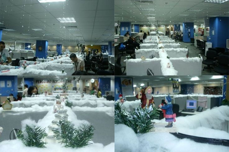 Winter Wonderland Cubicle Ideas
 Just when we think we’ve seen it all a cubicle farm