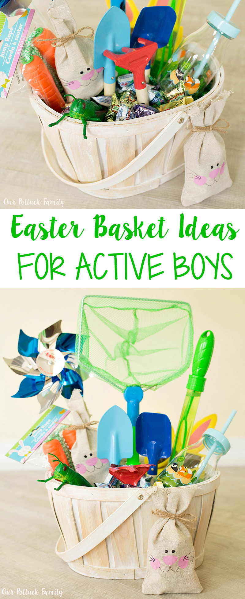 Boy Easter Basket Ideas
 Easter Basket for Active Boys Our Potluck Family