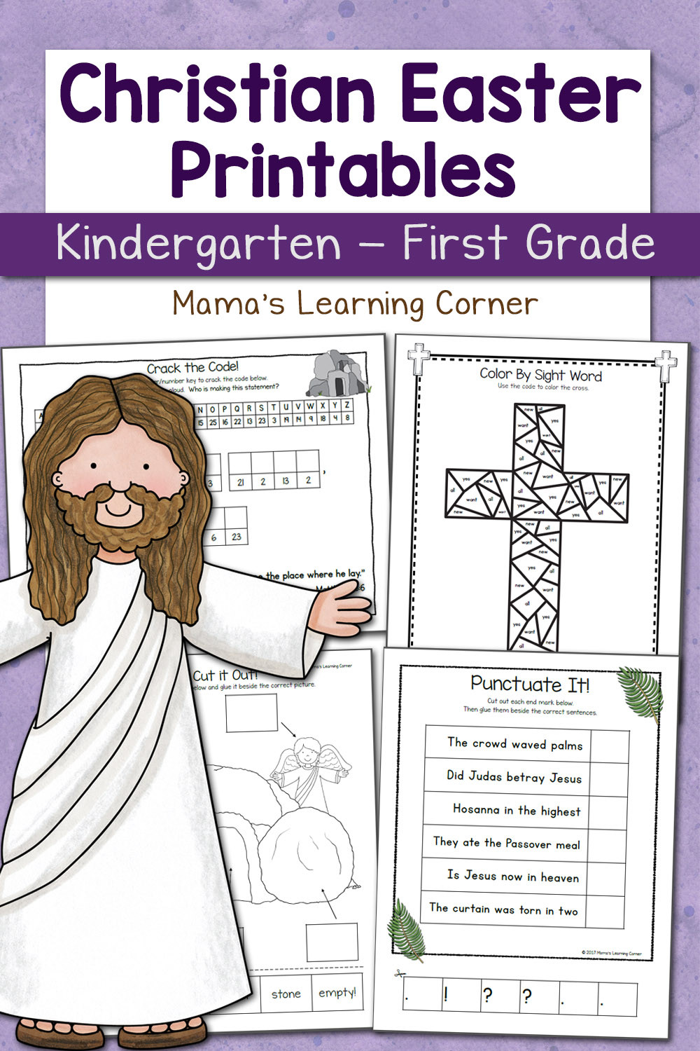 Christian Easter Crafts For Preschool
 Christian Easter Worksheets for Kindergarten and First