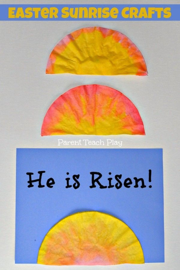 Christian Easter Crafts For Preschool
 easter sunrise craft