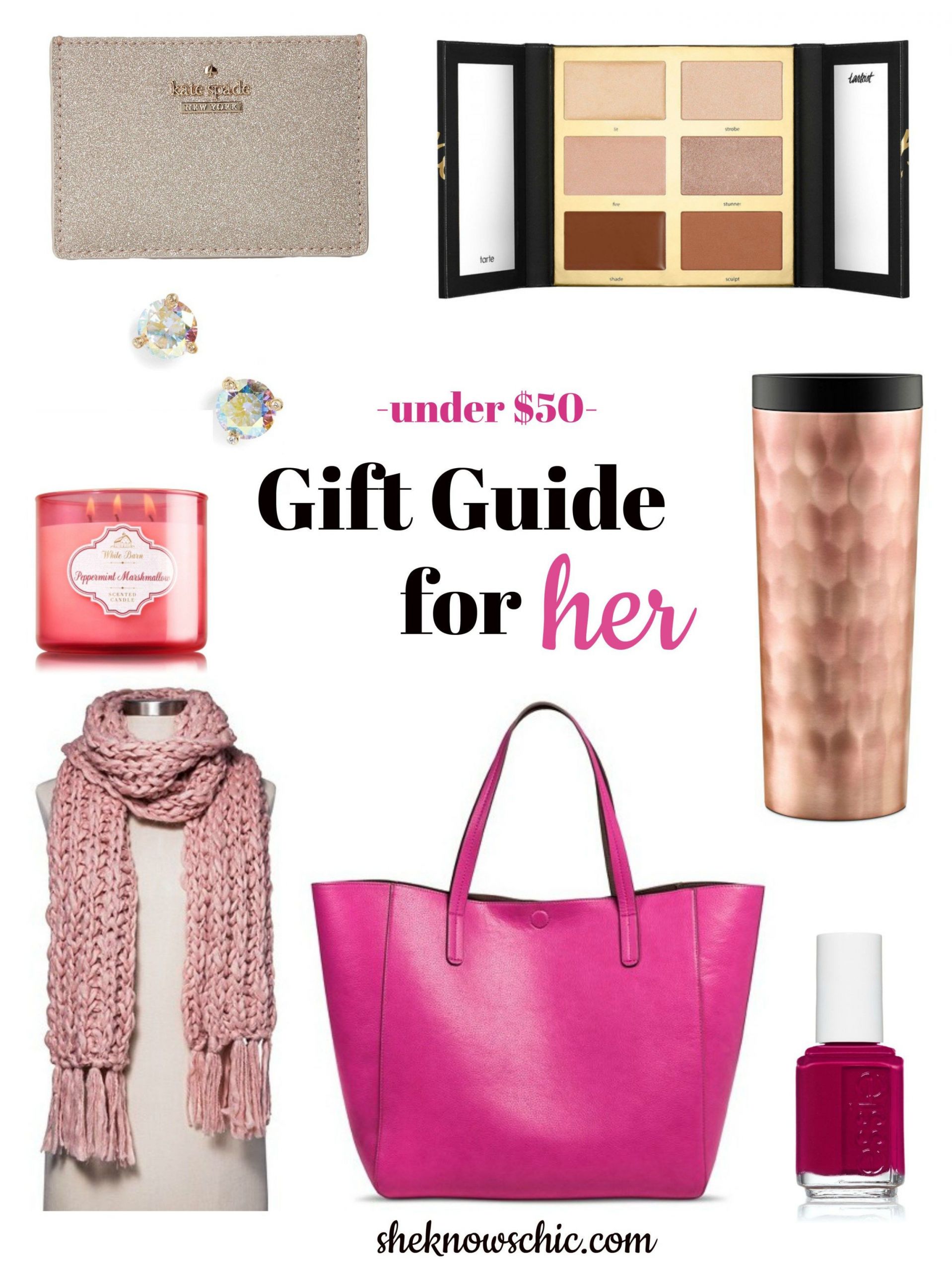 Christmas Gift Ideas For Couples Under 50
 Under $50 Gift Guide for Her – She Knows Chic