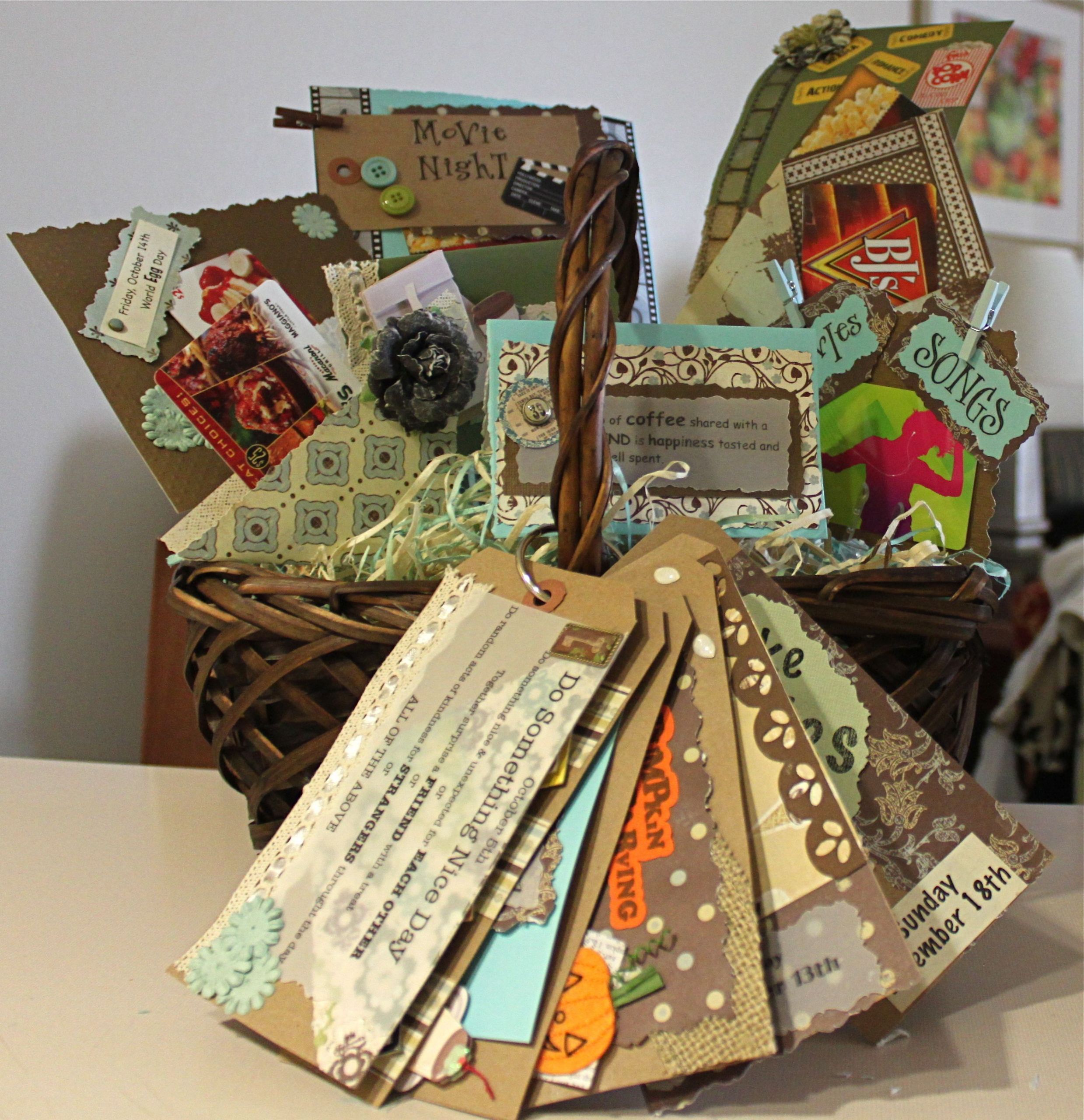 Christmas Gift Ideas For Older Couple
 Date Basket for couples Includes some t cards but