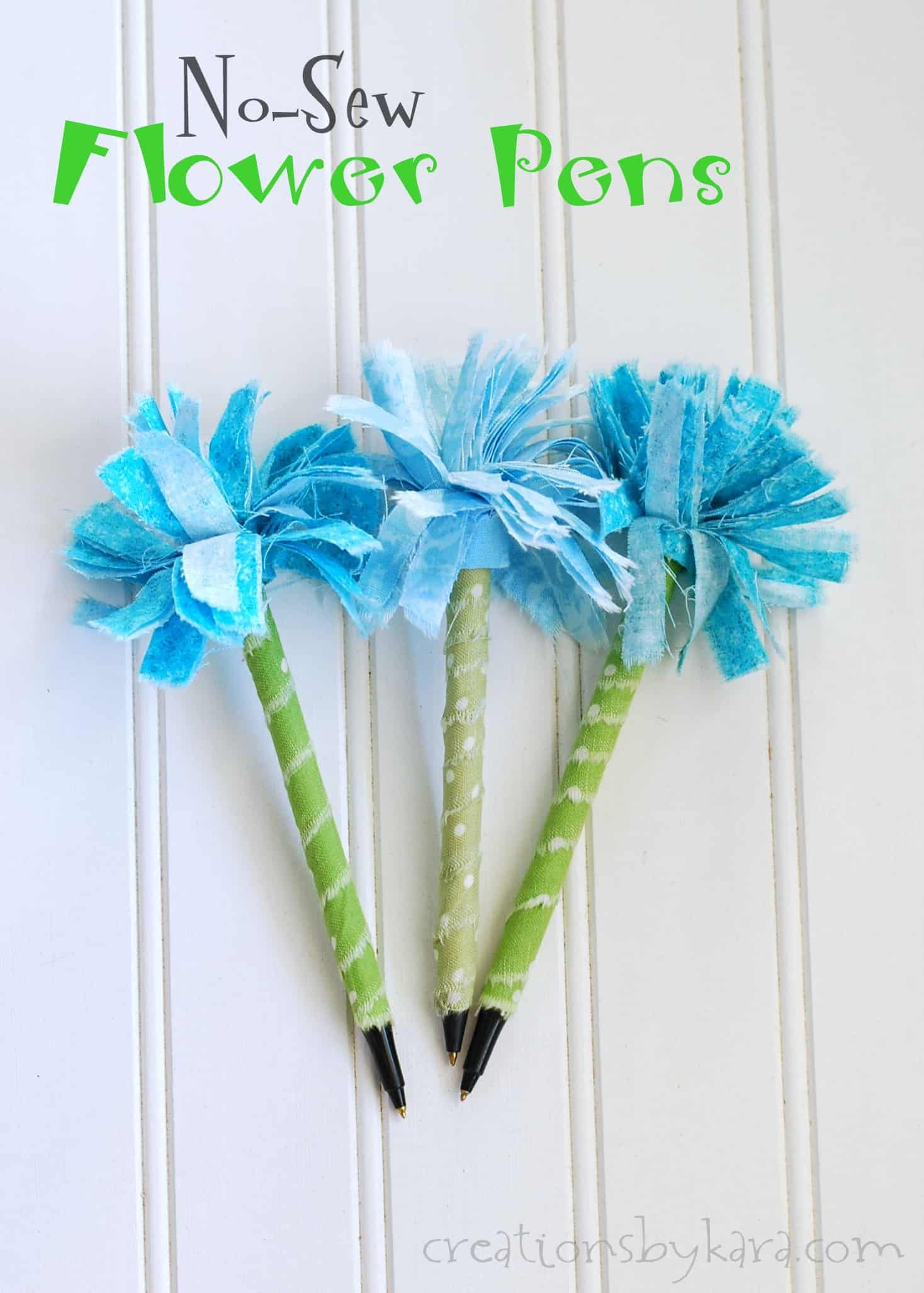 Craft Gift Ideas For Girls
 Girls Camp Craft No Sew Flower Pen Tutorial