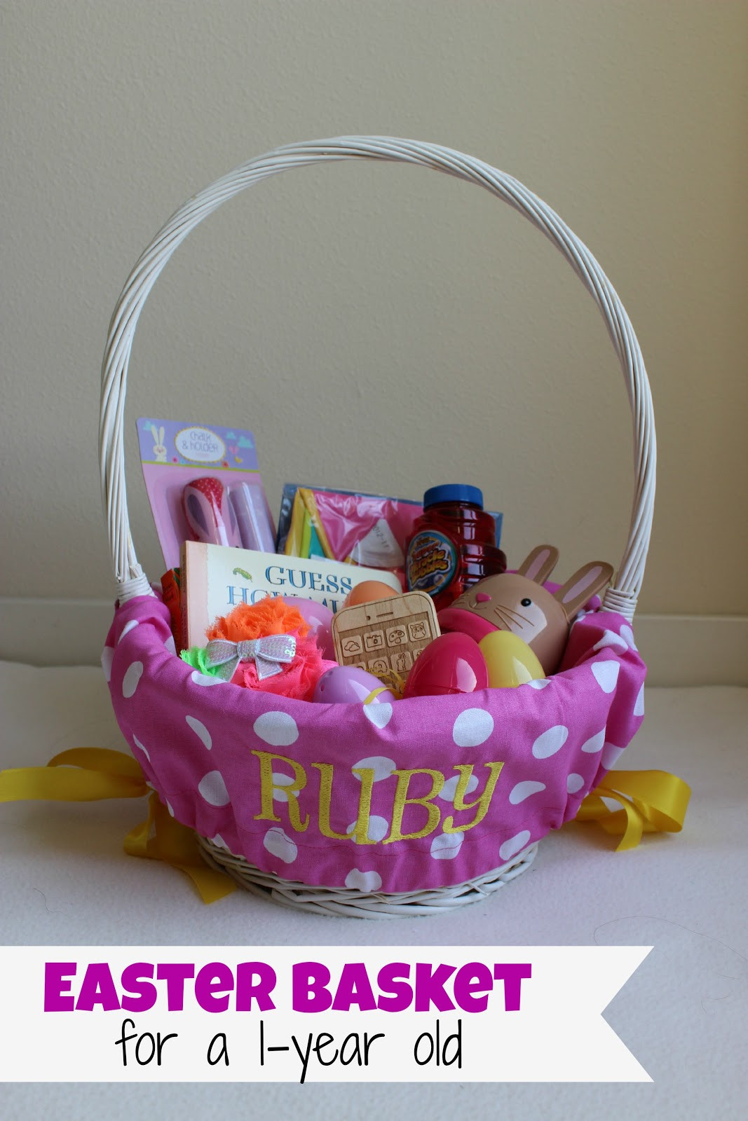 Easter Basket Ideas For 4 Year Old Boy
 We G Three Ruby s First Easter Basket