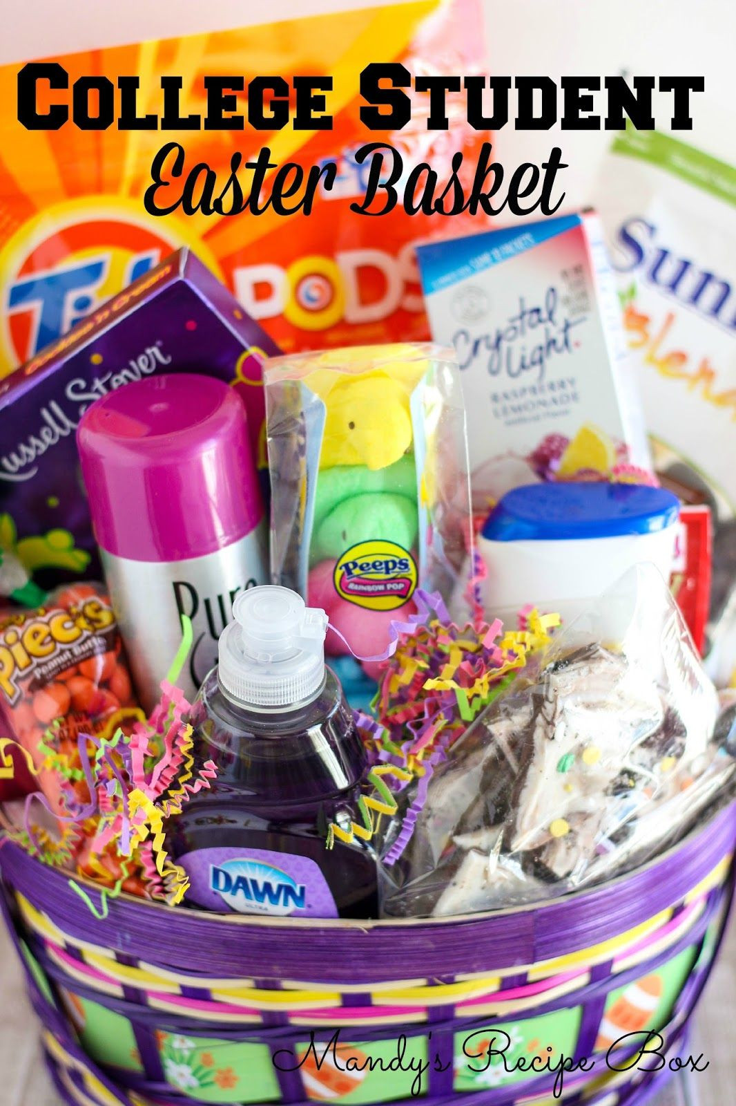 Easter Basket Ideas For College Students
 College Student Easter Basket Mandy s Recipe Box