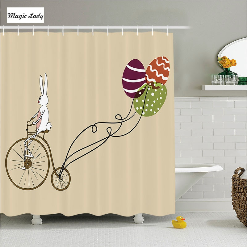 Easter Bathroom Decor
 Shower Curtain Lace Bathroom Accessories Easter Decoration
